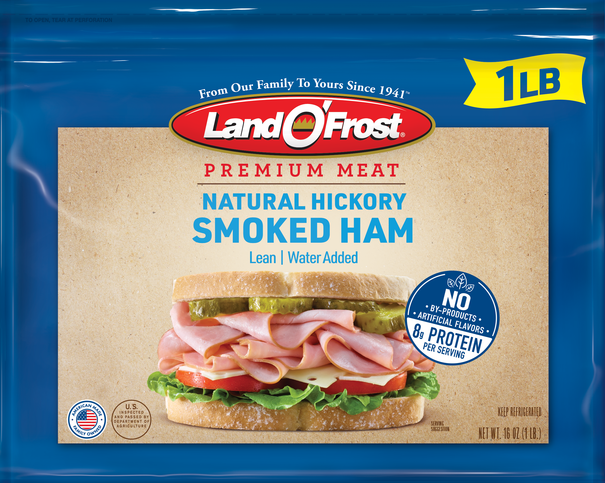 Premium - Natural Hickory Smoked Ham - 1lb