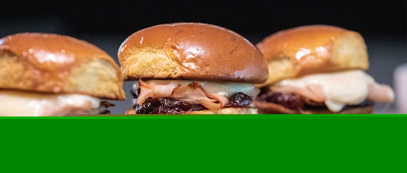 Cranberry Asiago Turkey Sliders